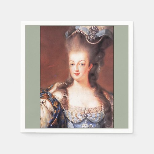French Grey Marie Antoinette Paper Napkins