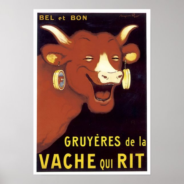 French Gruyere Cheese Advertisement Poster (Front)