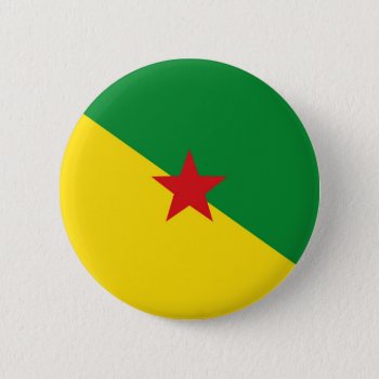 French Guiana Country Flag Symbol Button by tony4urban at Zazzle