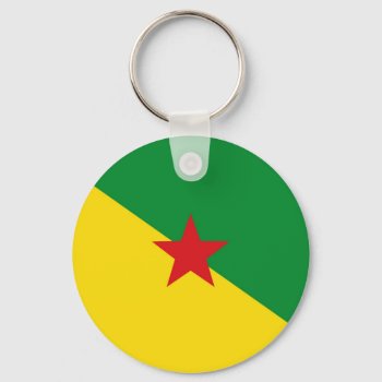 French Guiana Country Flag Symbol Keychain by tony4urban at Zazzle