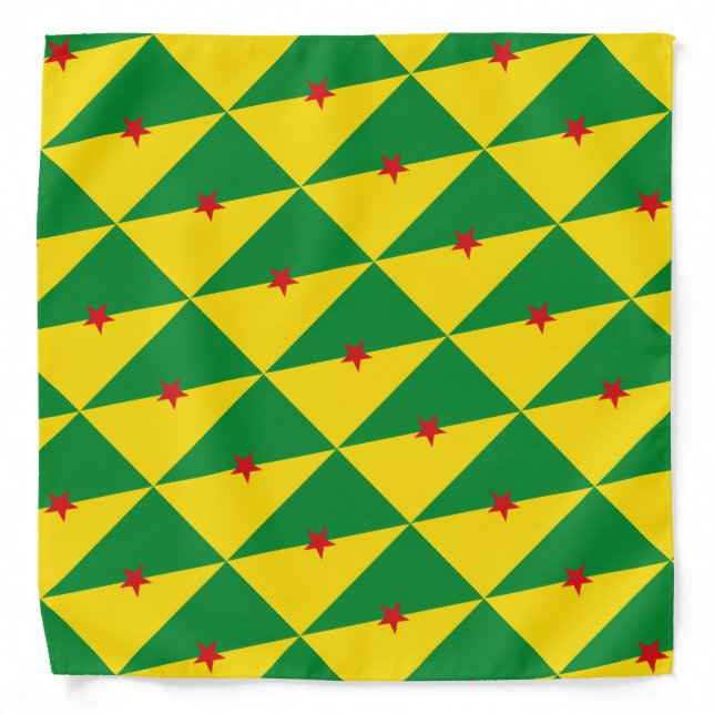 French Guiana Flag Bandana (Front)
