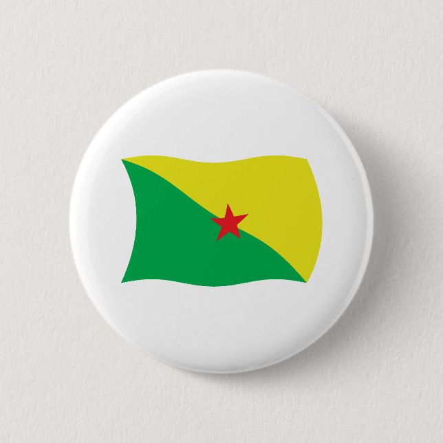 French Guiana Flag Button (Front)