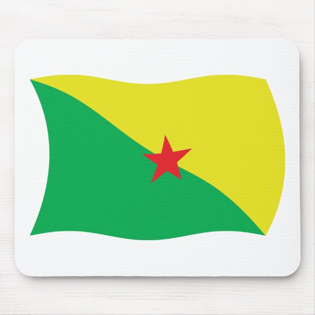 French Guiana Flag Mousepad (Front)
