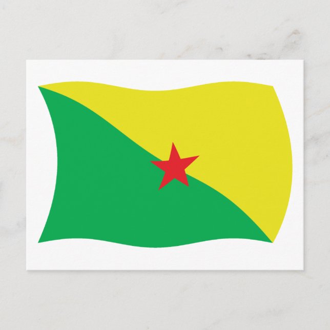 French Guiana Flag Postcard (Front)