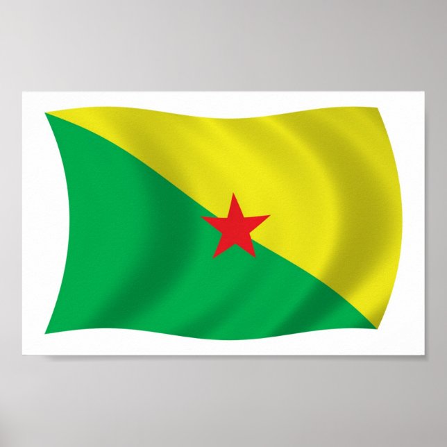 French Guiana Liberation Flag Poster Print (Front)