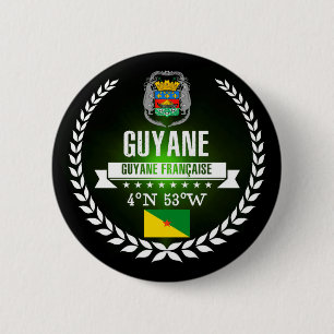 French Guiana Pinback Button