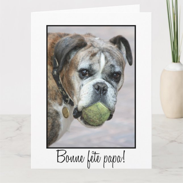 French Happy Father's day Card (Front)