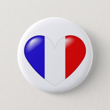 French Heart Button - Coeur François by madelaide at Zazzle