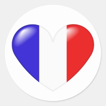 French Heart Sticker - Coeur Français by madelaide at Zazzle