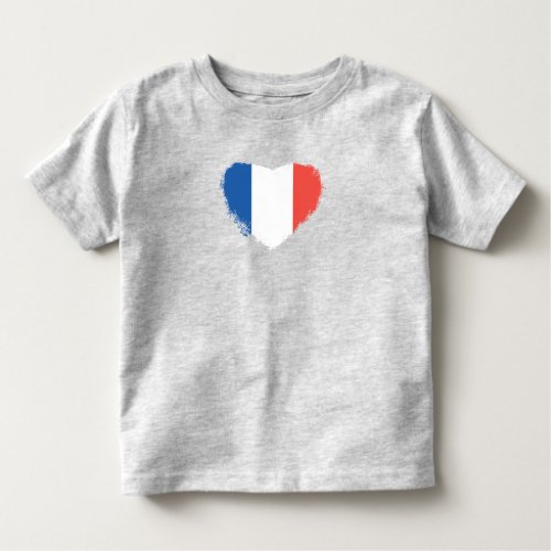 French Heart Toddler T_shirt