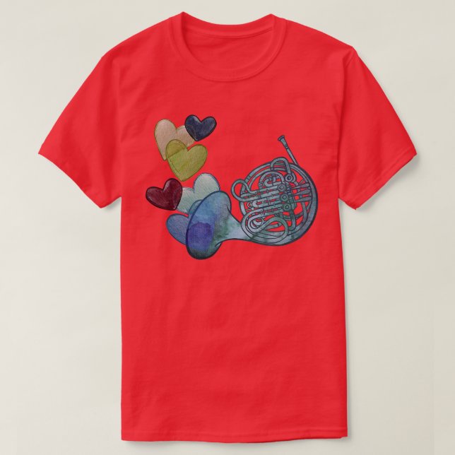 French Horn 1 T-Shirt (Design Front)