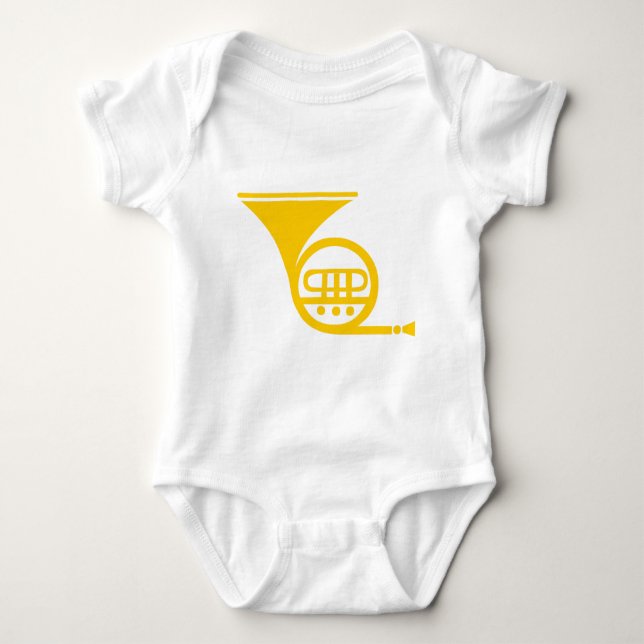 French Horn - Amber Baby Bodysuit (Front)