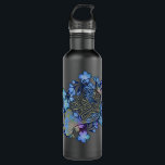 French Horn Art Band Class Music Blue Flowers Stainless Steel Water Bottle<br><div class="desc">French Horn Art Band Class Music Blue Flowers</div>