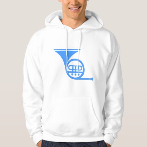 French Horn _ Baby Blue Hoodie