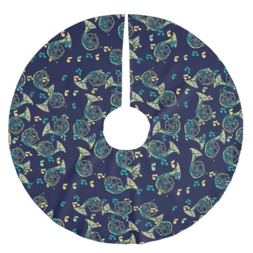 French Horn Band Class Brushed Polyester Tree Skirt
