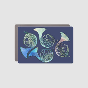 French Horn Band Class Car Magnet