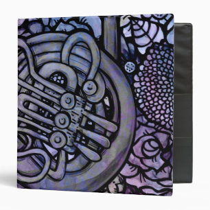 French Horn Band Class Music teacher 3 Ring Binder