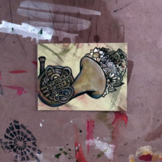 French Horn Band Class Music teacher Postcard