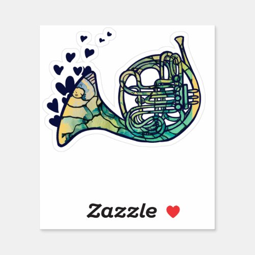 French Horn Band Class Sticker