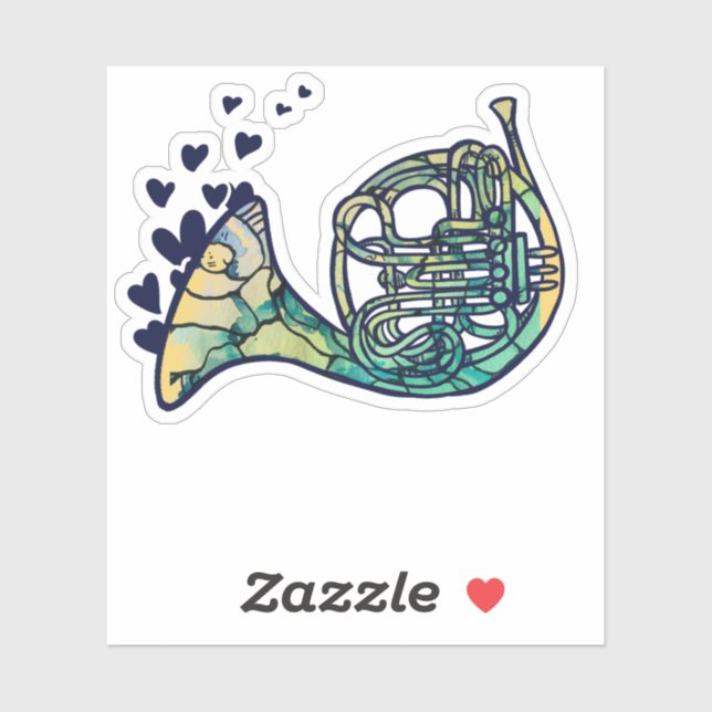 French Horn Band Class Sticker (Sheet)
