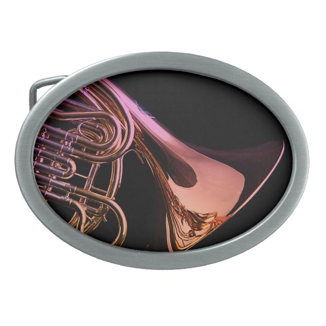 French Horn Belt Buckle (Front)