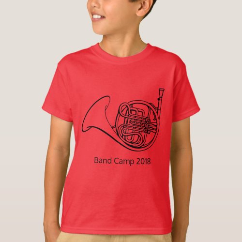 French Horn brass band music camp T_Shirt