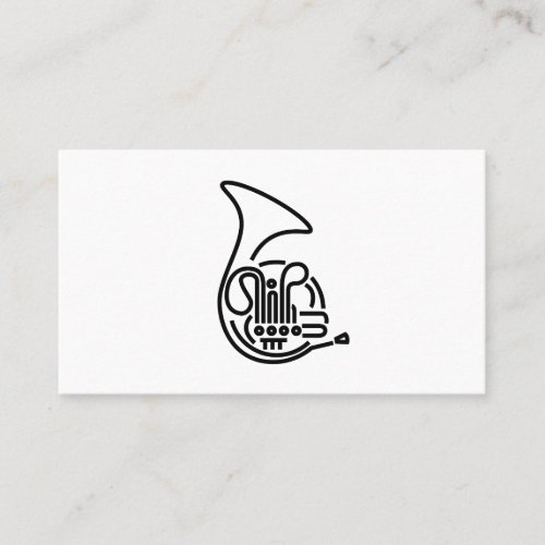 French Horn Business Cards