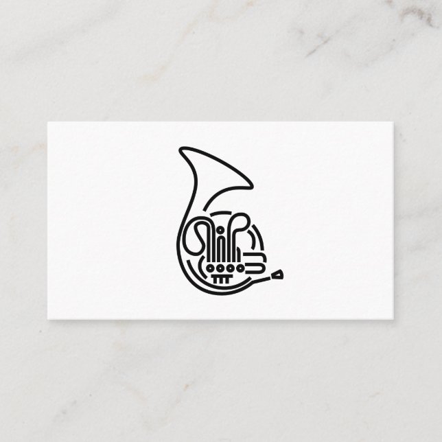 French Horn Business Cards (Front)
