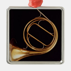 French Horn, by Marcel Auguste Raoux Metal Ornament