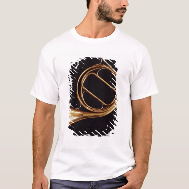 French Horn, by Marcel Auguste Raoux T-Shirt (Front)