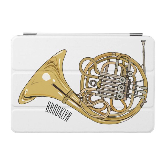 French horn cartoon illustration  iPad mini cover (Horizontal)