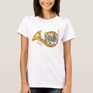 French horn cartoon illustration T-Shirt