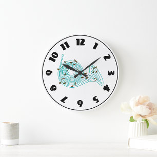 French Horn Clock