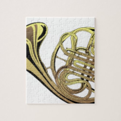 French Horn Drawing Jigsaw Puzzle