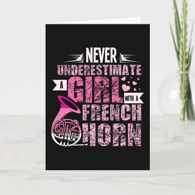 French Horn Girl Card (Front)