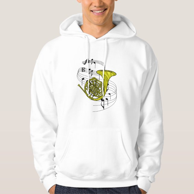 French Horn Hoodie (Front)