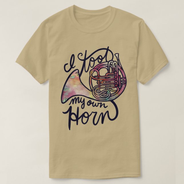 French Horn Humor T-Shirt (Design Front)