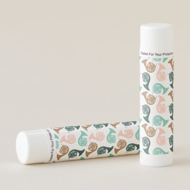 French Horn Instrument Musician Band Orchestra Lip Balm (Front)