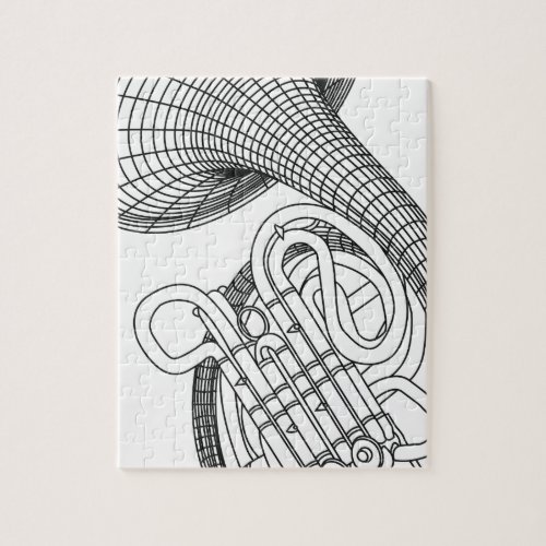 French horn jigsaw puzzle