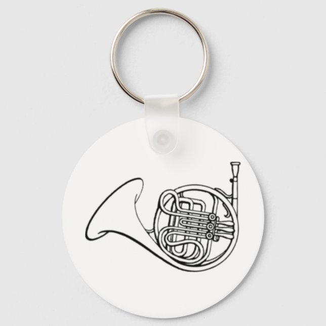 French Horn Keychain (Front)