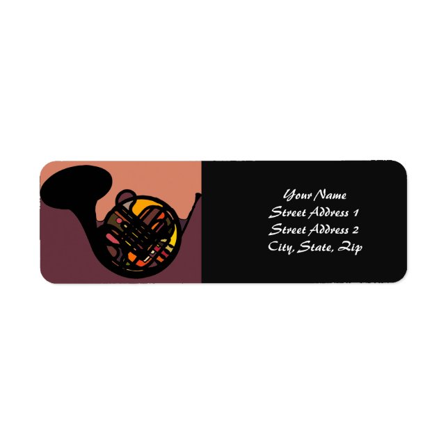 French horn label (Front)