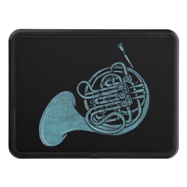 French Horn love Brass Band Music Class            Hitch Cover (Front)