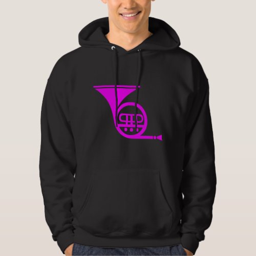 French Horn _ Magenta Hoodie