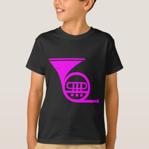 French Horn _ Magenta T_Shirt