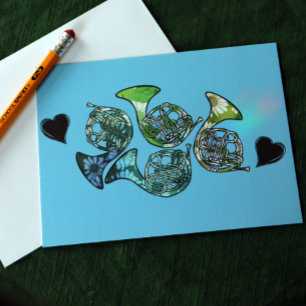 French Horn Marching Band Class Teacher Postcard