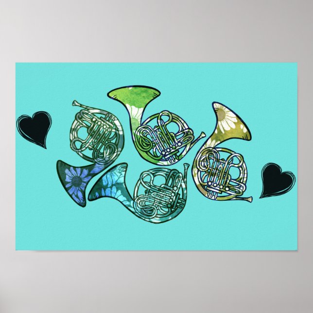 French Horn Marching Band Class Teacher            Poster (Front)