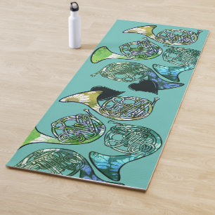 French Horn Marching Band Class Teacher Yoga Mat