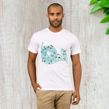 French Horn Mens T-shirt by spudcreative at Zazzle