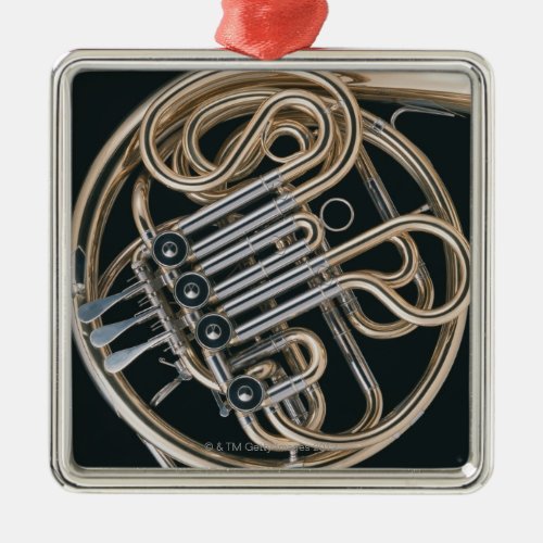 French Horn Metal Ornament
