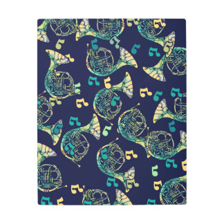 French Horn Metal Print